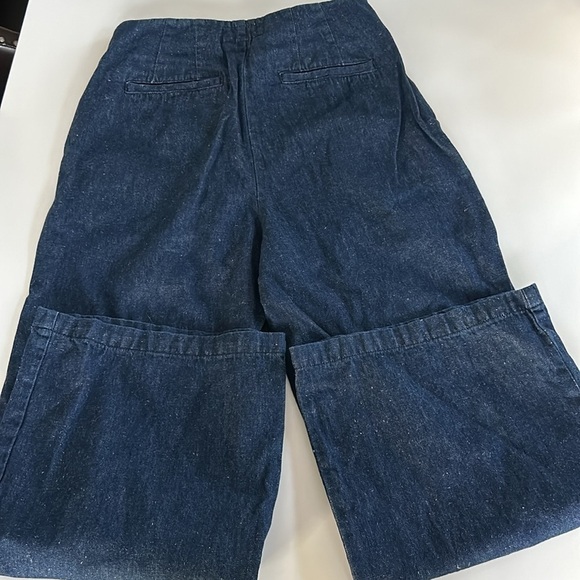 The GREAT The Sculpted Trouser Pleated in Rinse Wash Flare Wide Leg size 28 - Picture 12 of 12